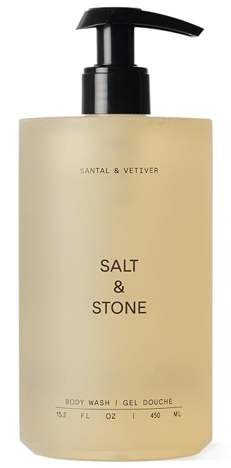 Salt & Stone Body Wash with Antioxidants for Deep Moisture Santal & Vetiver