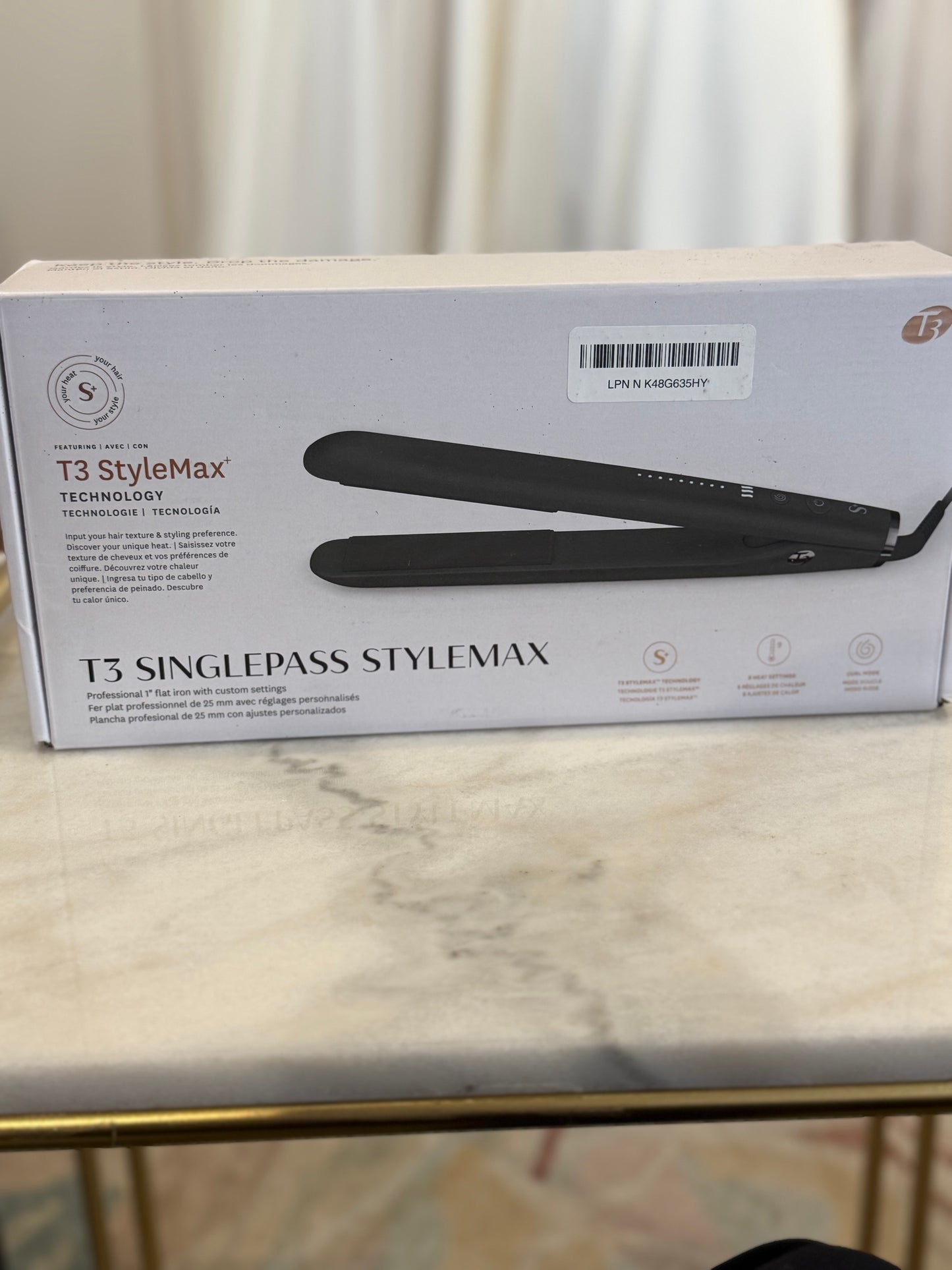 T3 SINGLEPASS STYLEMAX 1" Flat Iron + Automated Heat