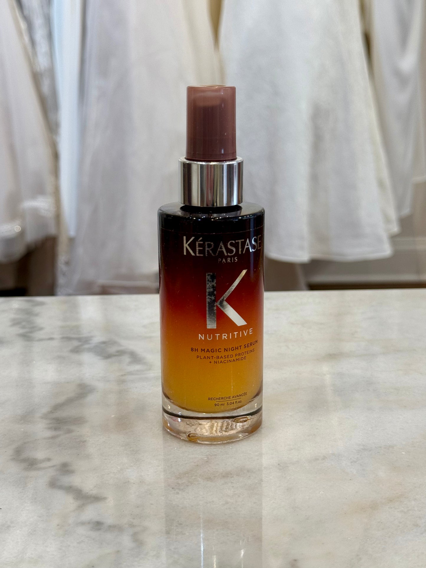 KÉRASTASE Nutritive 8H Magic Night Hair Serum, Overnight Hydrating Treatment for Dry Hair, Intensely Nourishes, Detangles & Prevents Frizz for All Hair Types, 3.04 Fl Oz