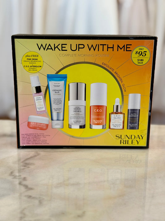 Sunday Riley Wake Up With Me Complete Brightening Morning Skincare Set