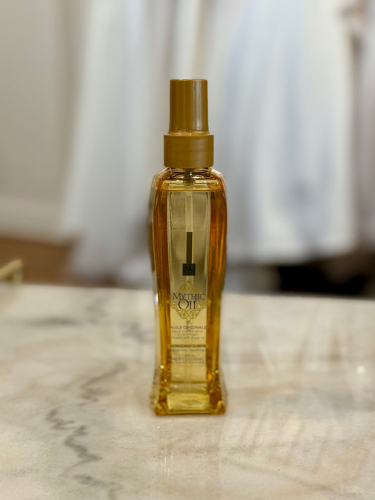 L'Oreal Professionnel Mythic Oil Huile Originale - Anti-Frizz Leave-In Treatment Serum For All Hair Types, Adds Softness & Shine With Heat Protection, With Argan Oil