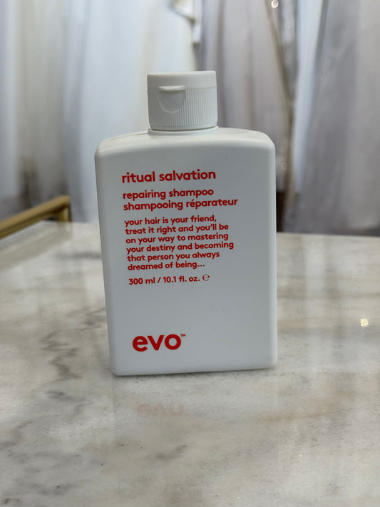 EVO Ritual Salvation Repairing Shampoo - Gently Cleanses, Treats Damaged & Brittle Hair & Protects Color