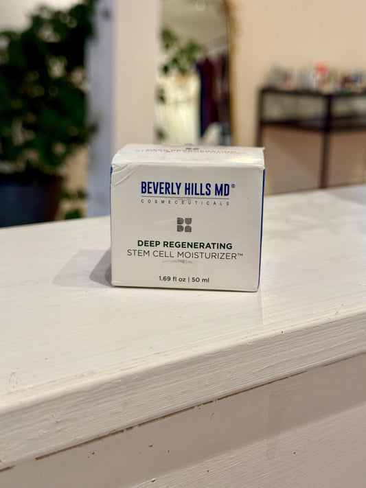 Beverly Hills MD Deep Regenerating Stem Cell Moisturizer- Brighten & Revitalize the Look of Skin on Face, Neck w/Swiss Alpine Rose Stem Cells & Hyaluronic Acid- Smooth + Plump Formula